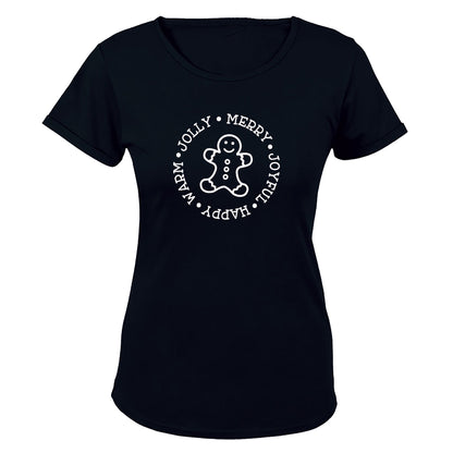 Jolly. Merry. Christmas Cookie - Ladies - T-Shirt - BuyAbility South Africa