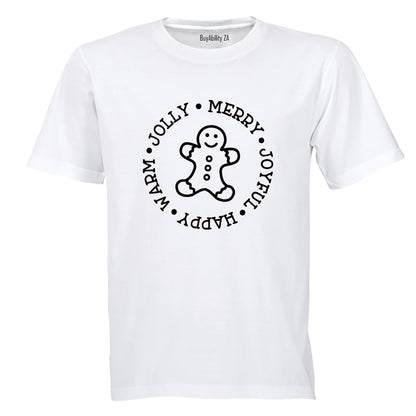 Jolly. Merry. Christmas Cookie - Kids T-Shirt
