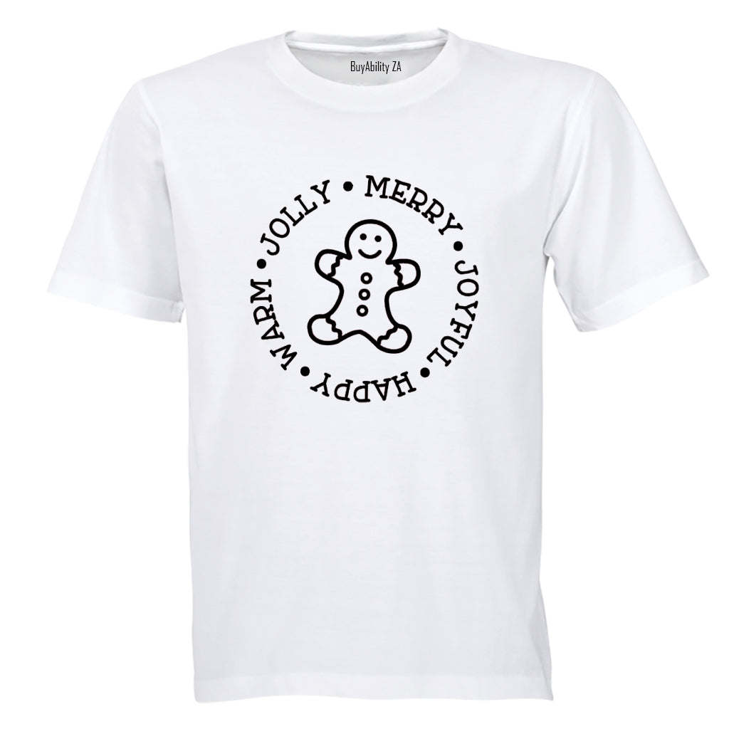 Jolly. Merry. Christmas Cookie - Adults - T-Shirt