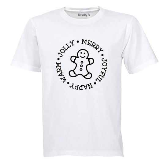 Jolly. Merry. Christmas Cookie - Adults - T-Shirt