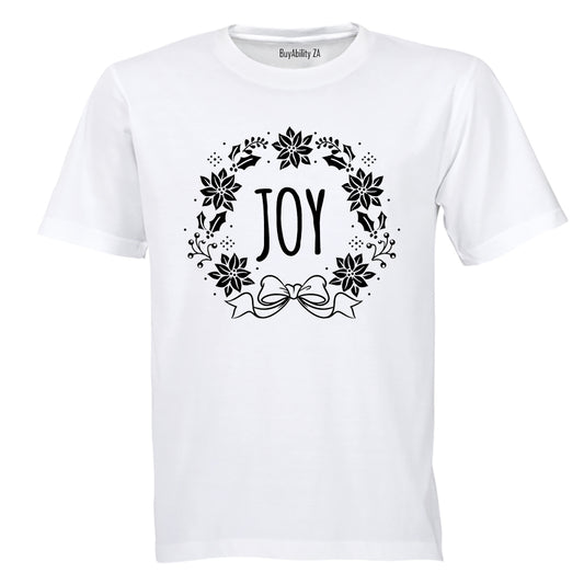 Joy - Christmas Wreath - Kids T-Shirt