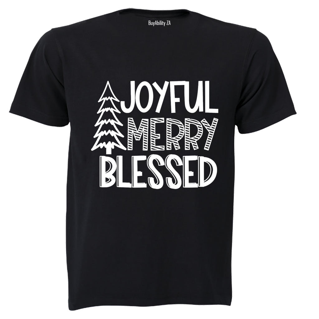 Joyful. Merry - Christmas - Adults - T-Shirt