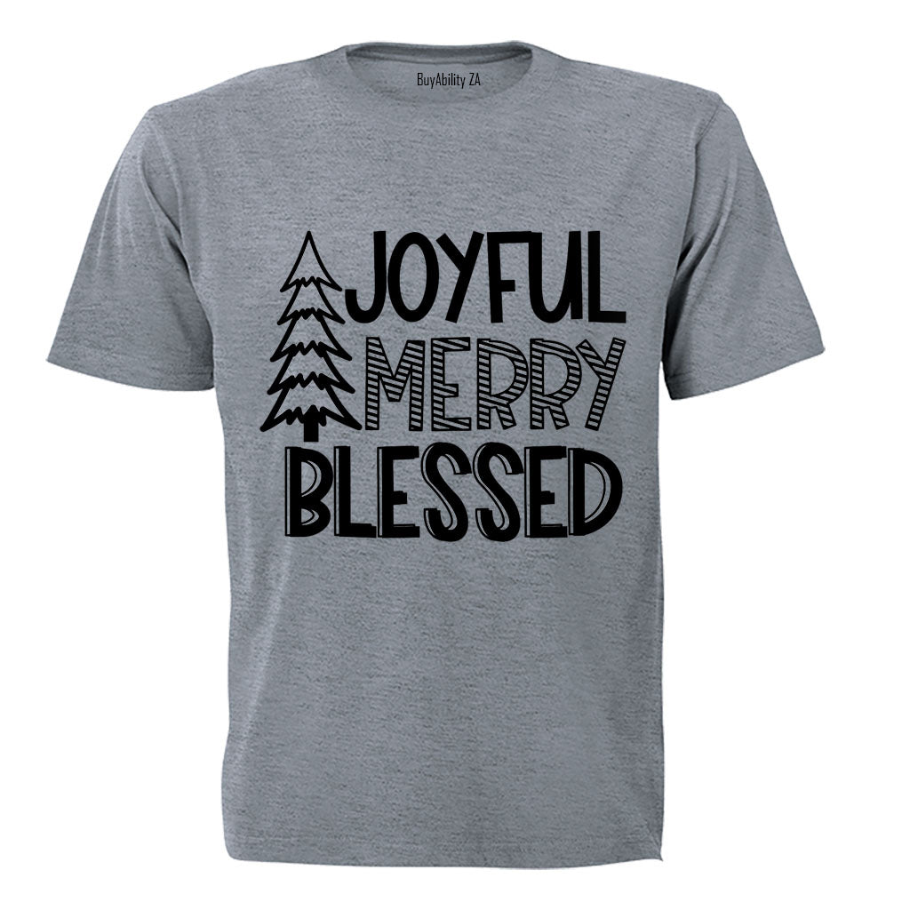 Joyful. Merry - Christmas - Adults - T-Shirt
