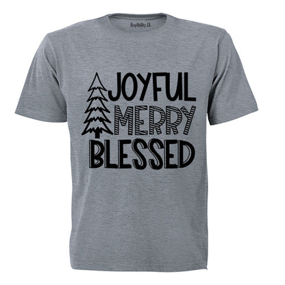 Joyful. Merry - Christmas - Adults - T-Shirt