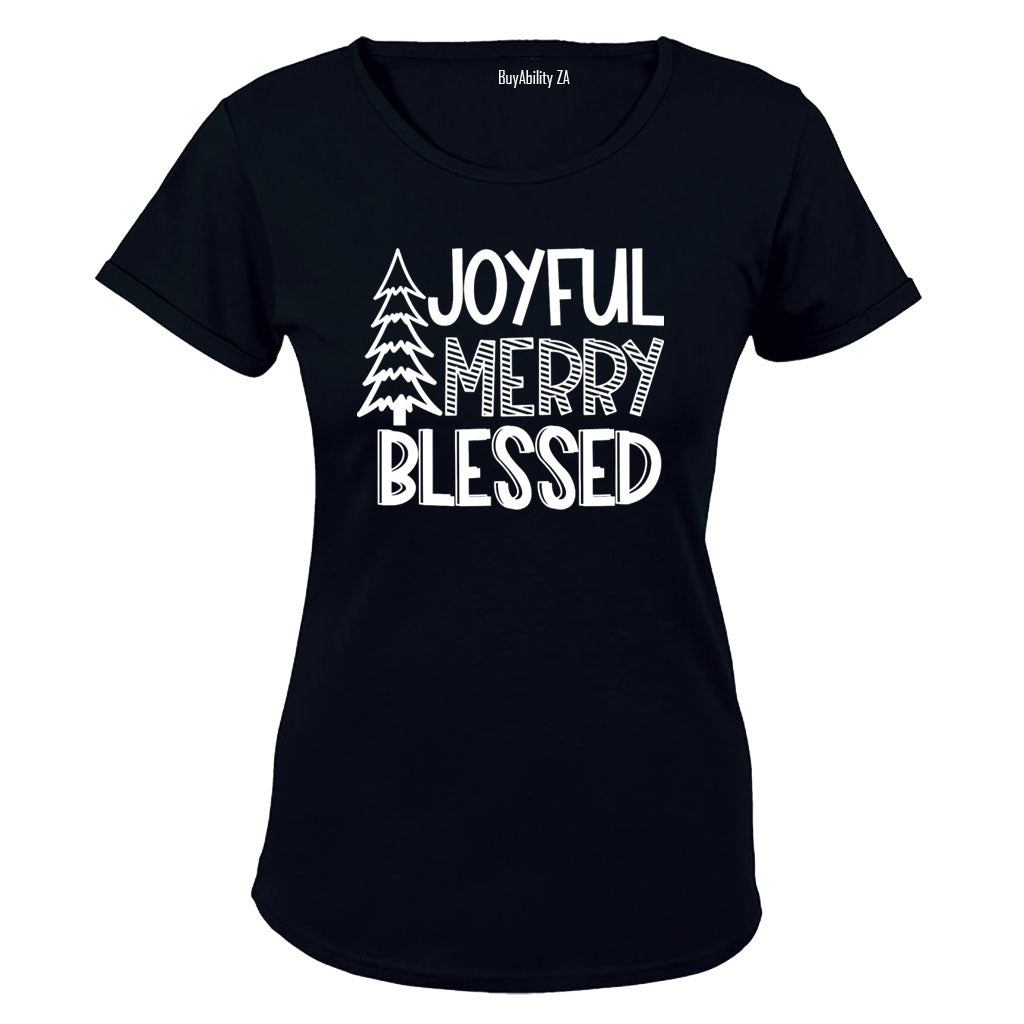 Joyful. Merry - Christmas - Ladies - T-Shirt