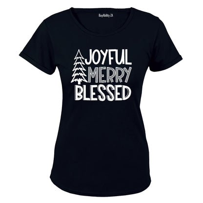 Joyful. Merry - Christmas - Ladies - T-Shirt