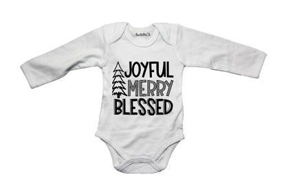 Joyful. Merry - Christmas - Baby Grow