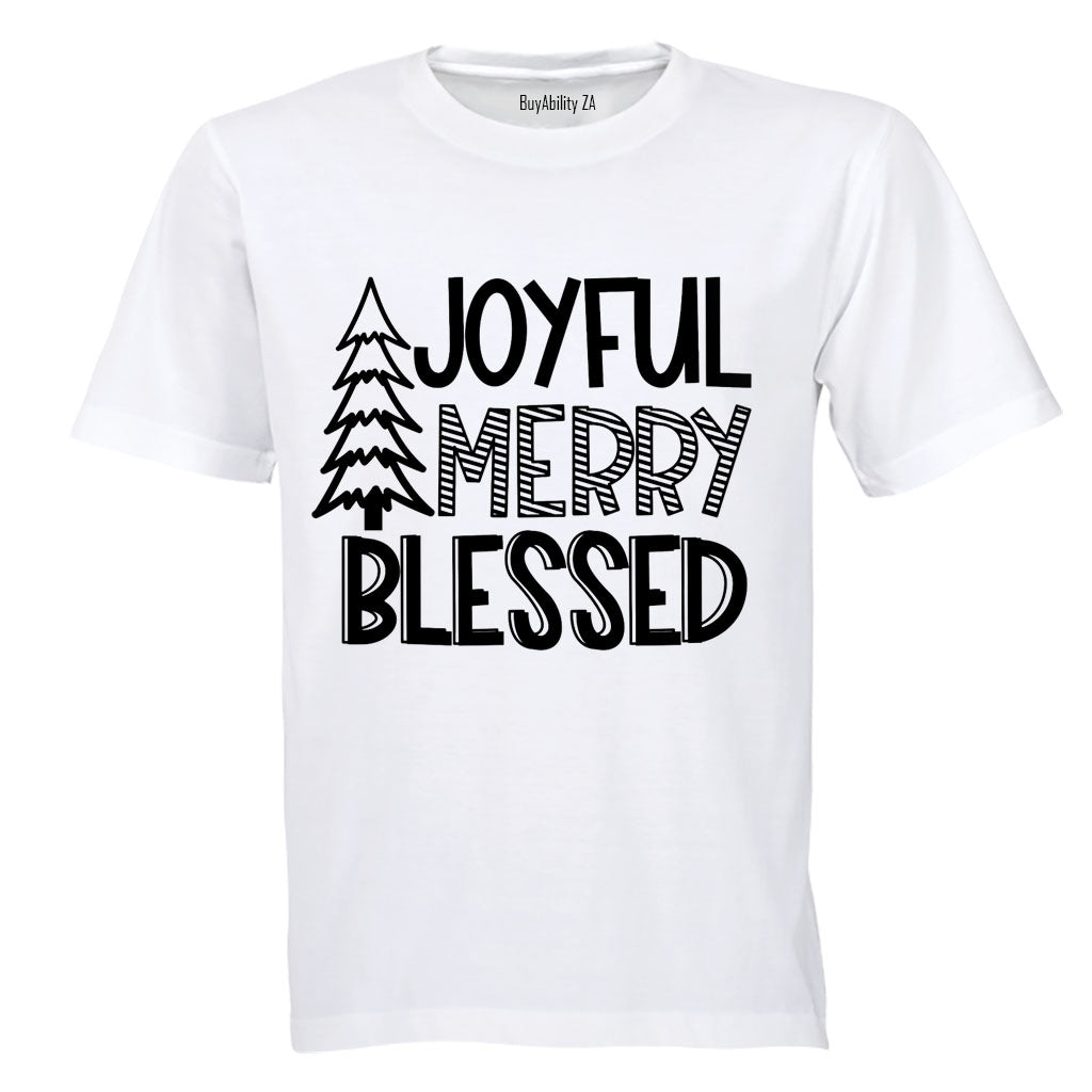 Joyful. Merry - Christmas - Kids T-Shirt