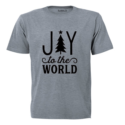 Joy To The World - Christmas Tree - Adults - T-Shirt