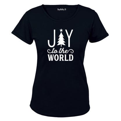 Joy To The World - Christmas Tree - Ladies - T-Shirt