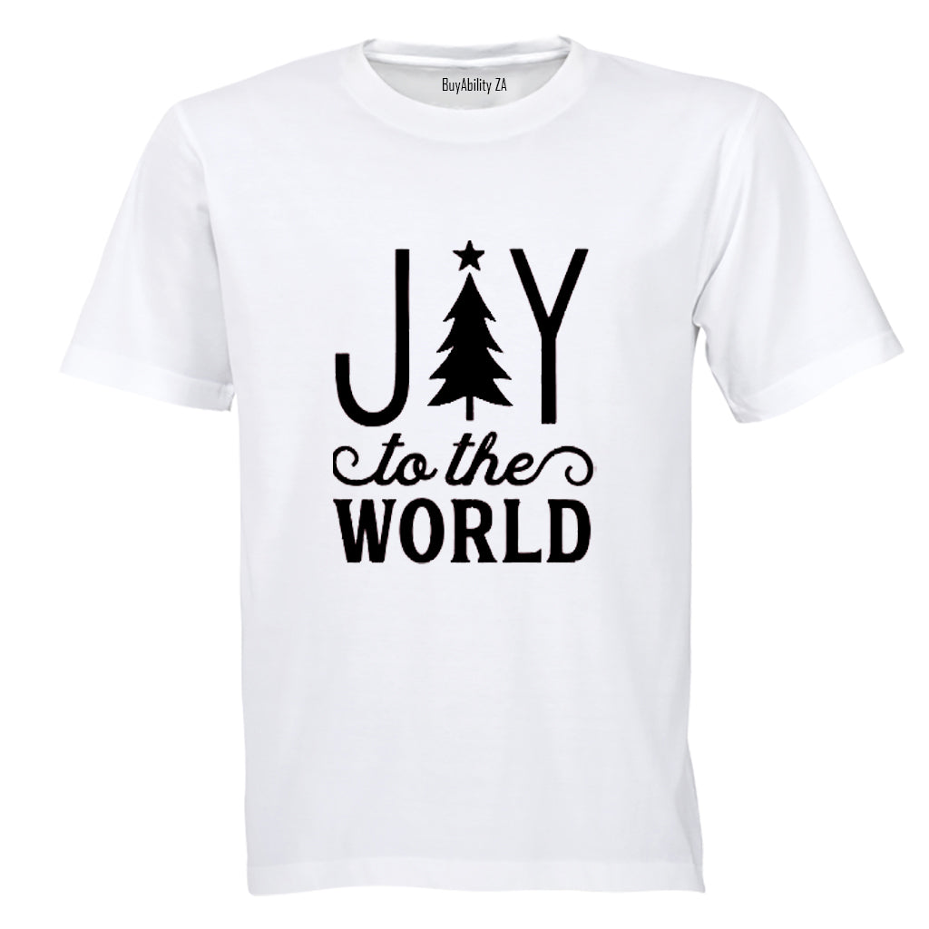 Joy To The World - Christmas Tree - Adults - T-Shirt