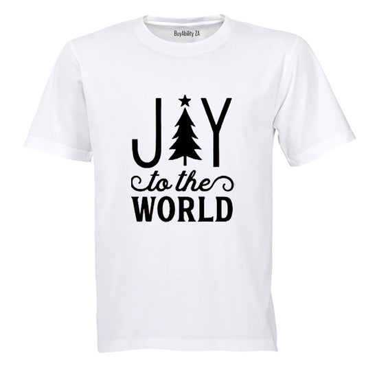 Joy To The World - Christmas Tree - Adults - T-Shirt