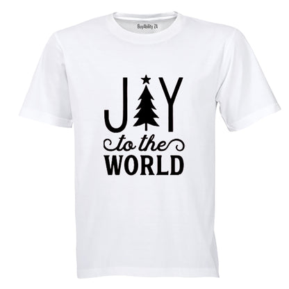 Joy To The World - Christmas Tree - Kids T-Shirt