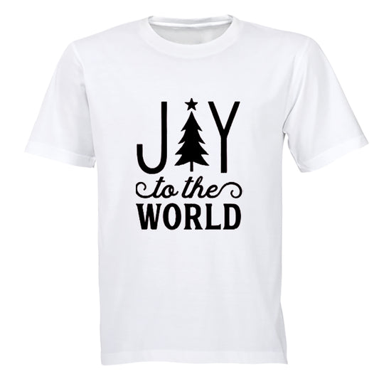 Joy To The World - Christmas Tree - Kids T-Shirt - BuyAbility South Africa