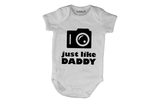 Just Like Daddy - Camera - Baby Grow
