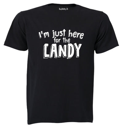 Just Here For The Candy - Halloween - Kids T-Shirt