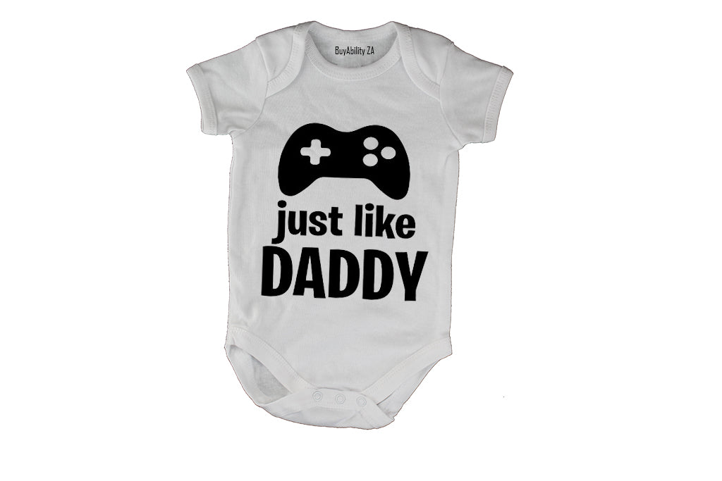 Just Like Daddy - Gamer - Baby Grow