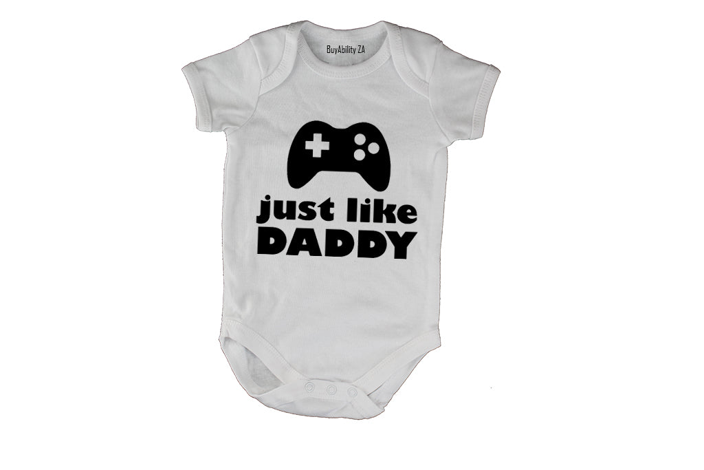 Just Like Daddy - Gamer - Baby Grow