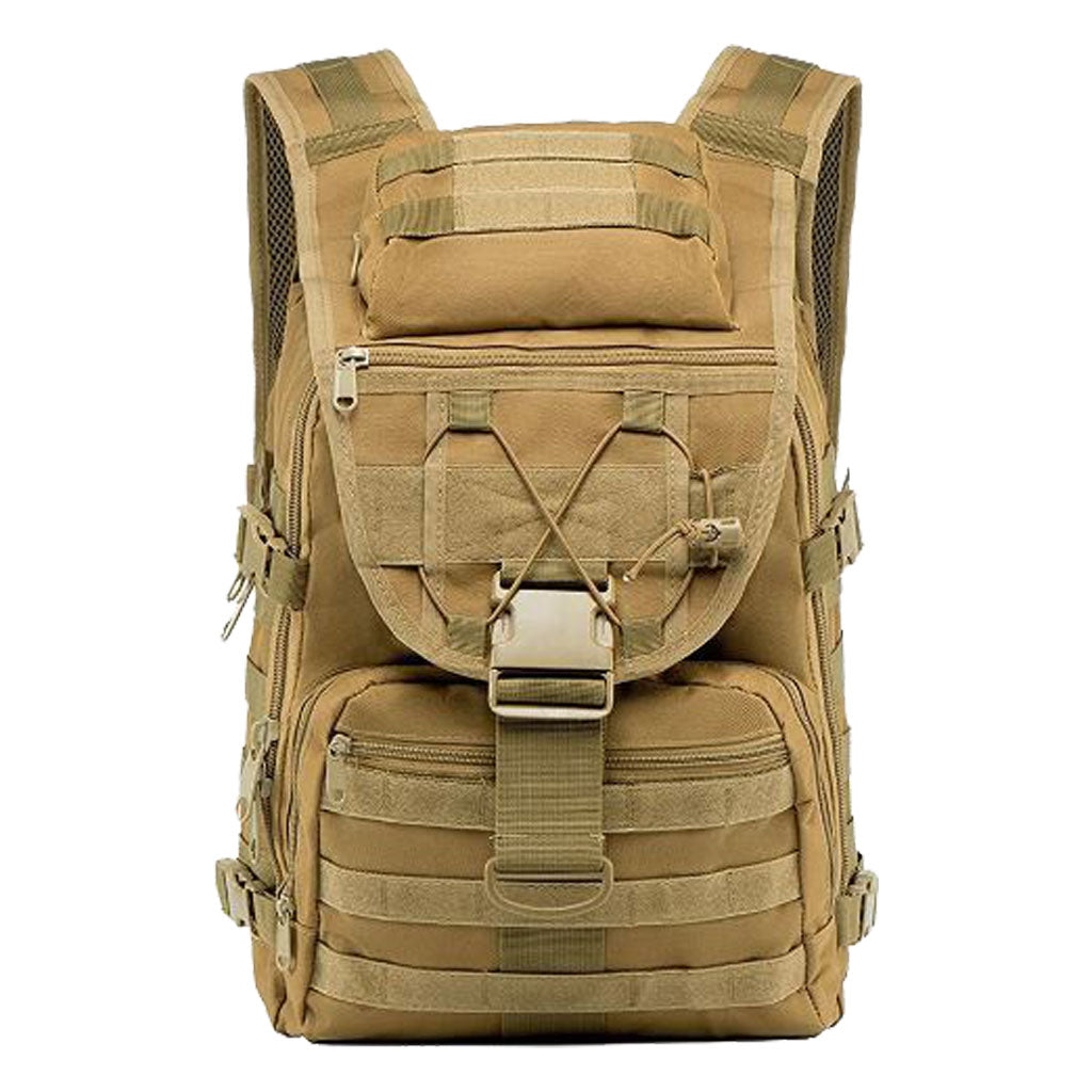 Khaki 35L Military Style Tactical Backpack Bag - BuyAbility
