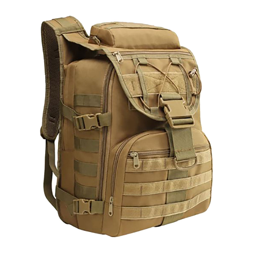 Khaki 35L Military Style Tactical Backpack Bag - BuyAbility