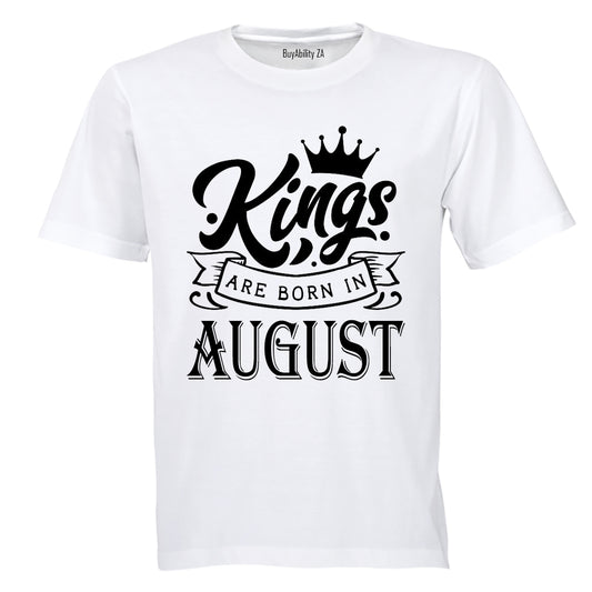Kings Are Born in August - Kids T-Shirt