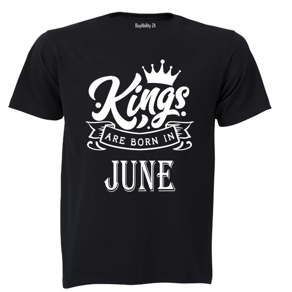 Kings Are Born in June - Kids T-Shirt