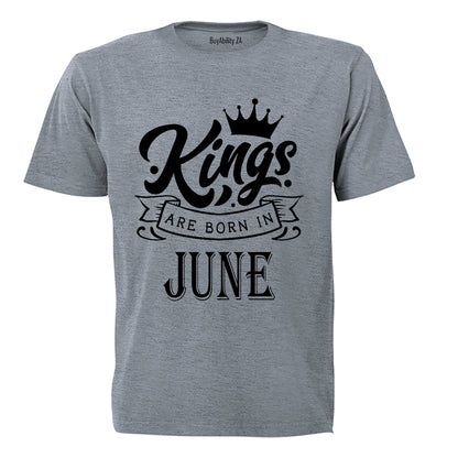 Kings Are Born in June - Kids T-Shirt