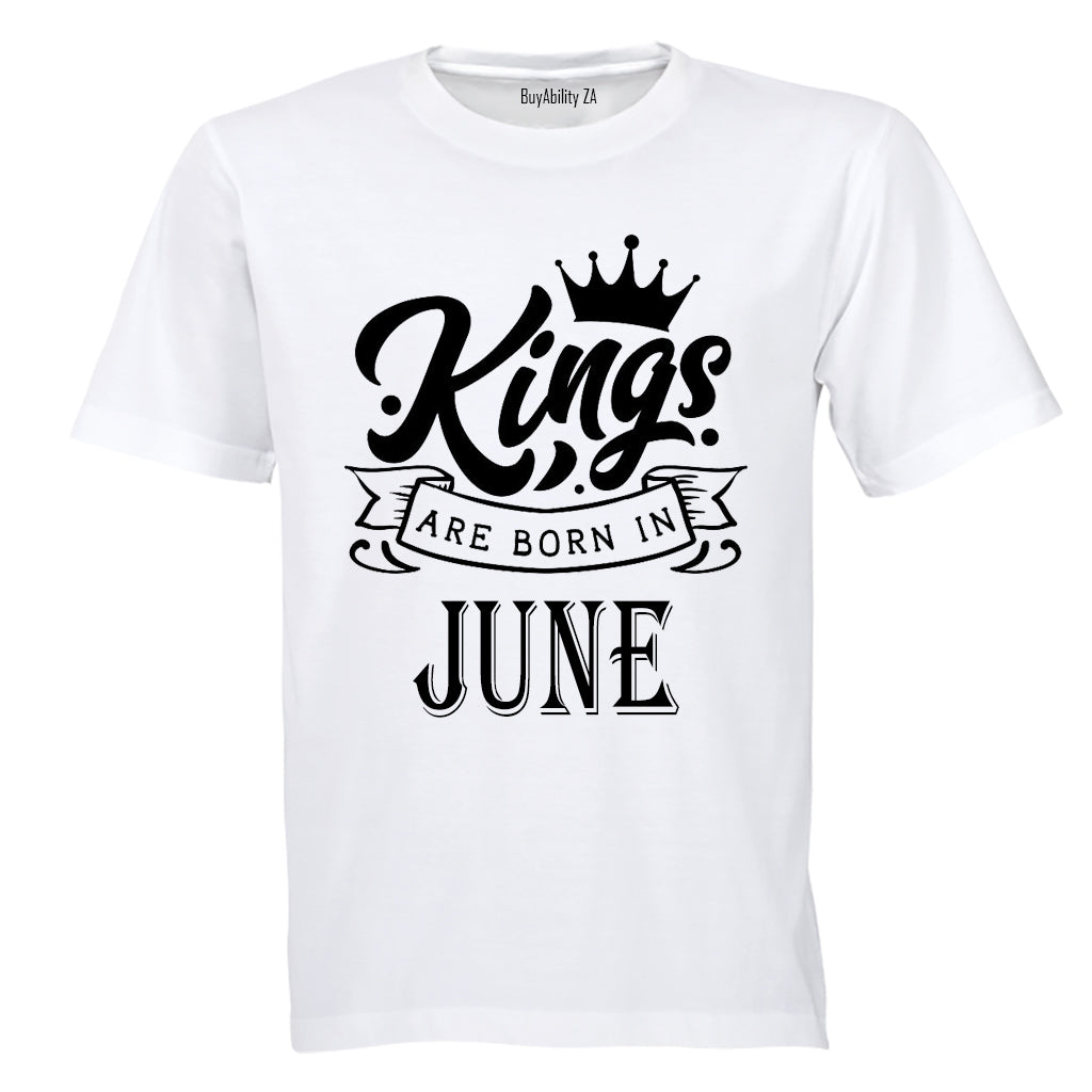 Kings Are Born in June - Kids T-Shirt