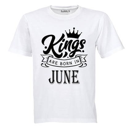 Kings Are Born in June - Kids T-Shirt