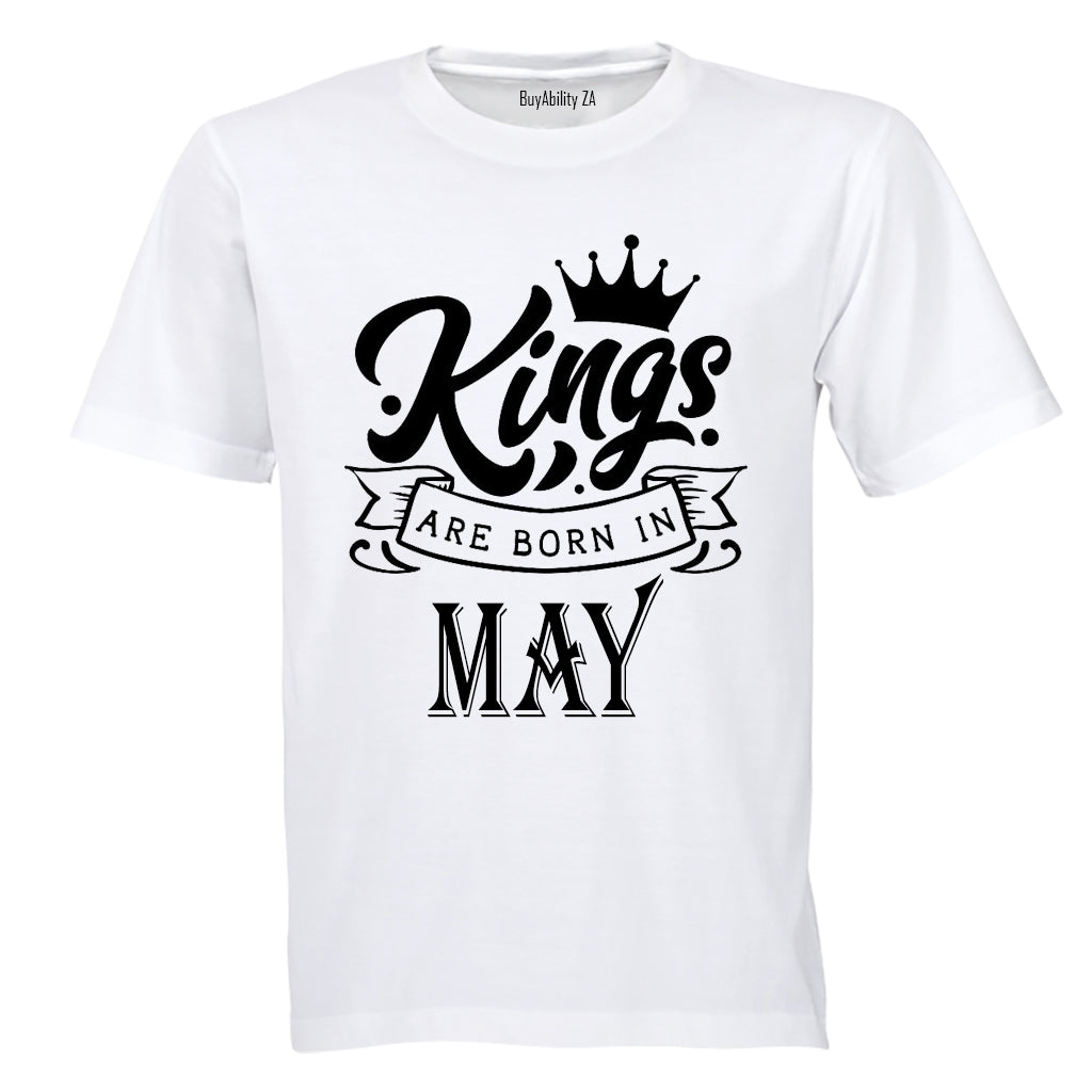 Kings Are Born in May - Kids T-Shirt