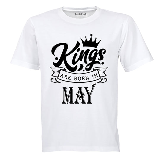 Kings Are Born in May - Kids T-Shirt