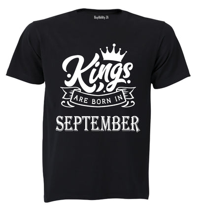 Kings Are Born in September - Kids T-Shirt