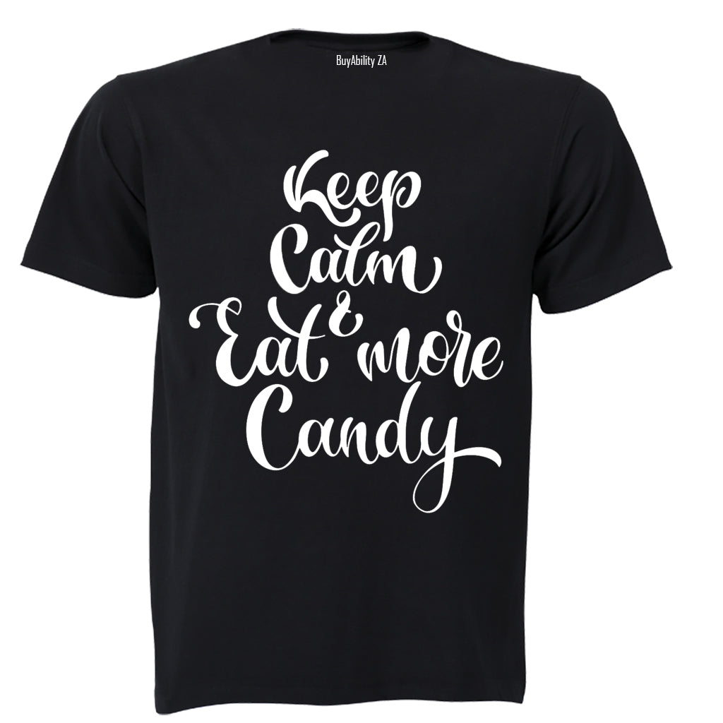 Keep Calm, Eat More Candy - Halloween - Kids T-Shirt