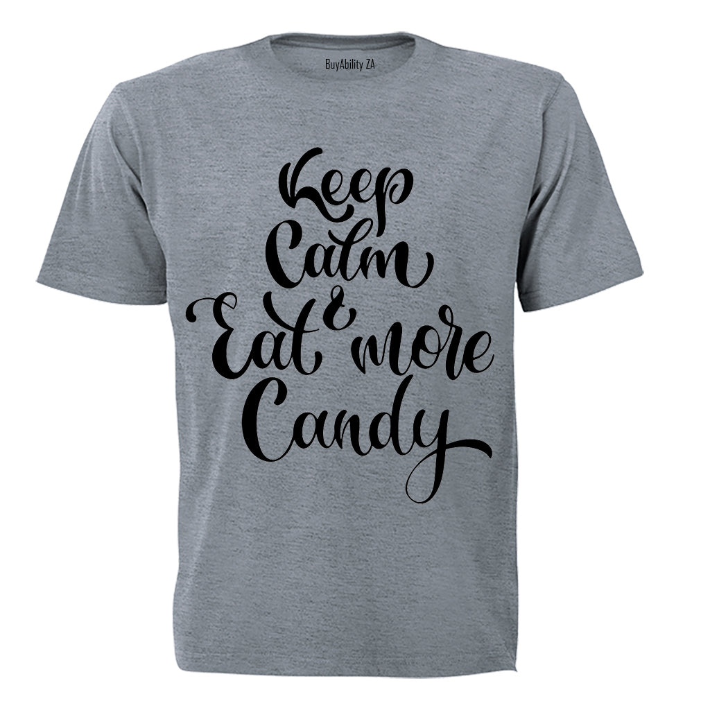 Keep Calm, Eat More Candy - Halloween - Kids T-Shirt