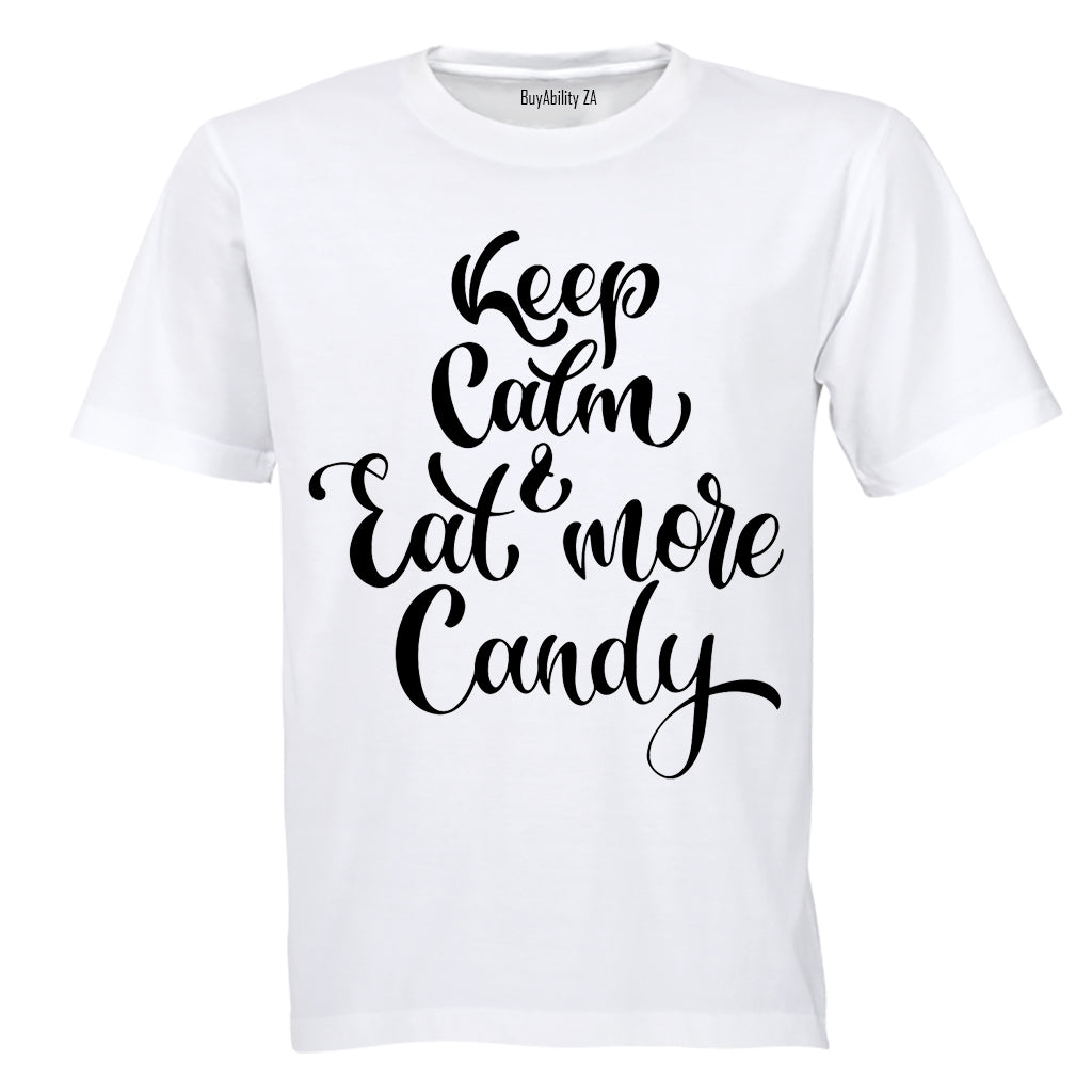 Keep Calm, Eat More Candy - Halloween - Kids T-Shirt