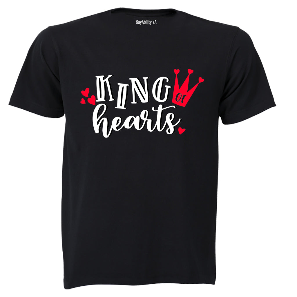 King of Hearts - Valentine - Adults - T-Shirt - BuyAbility