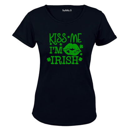 Kiss Me - Irish St. Patricks Day - Ladies - T-Shirt