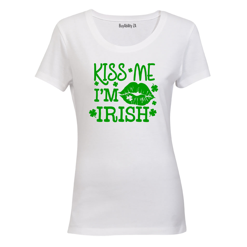 Kiss Me - Irish St. Patricks Day - Ladies - T-Shirt