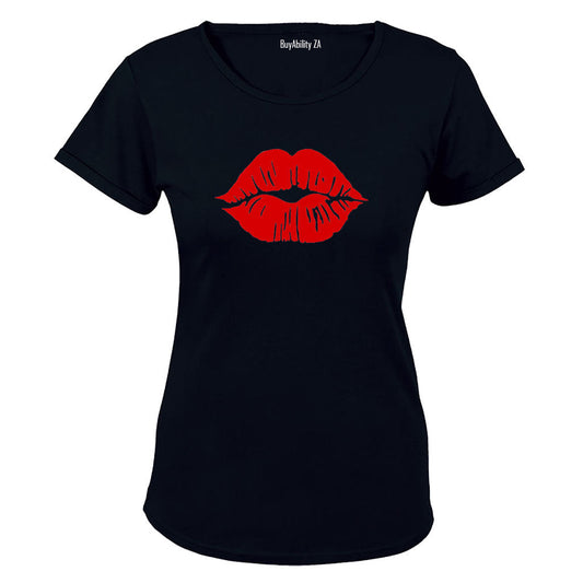 Kisses - Red Lips - Ladies - T-Shirt