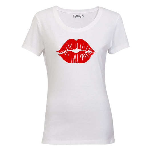 Kisses - Red Lips - Ladies - T-Shirt