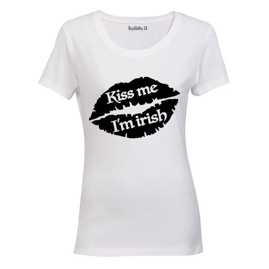 Kiss Me, I'm Irish! - Ladies - T-Shirt - BuyAbility