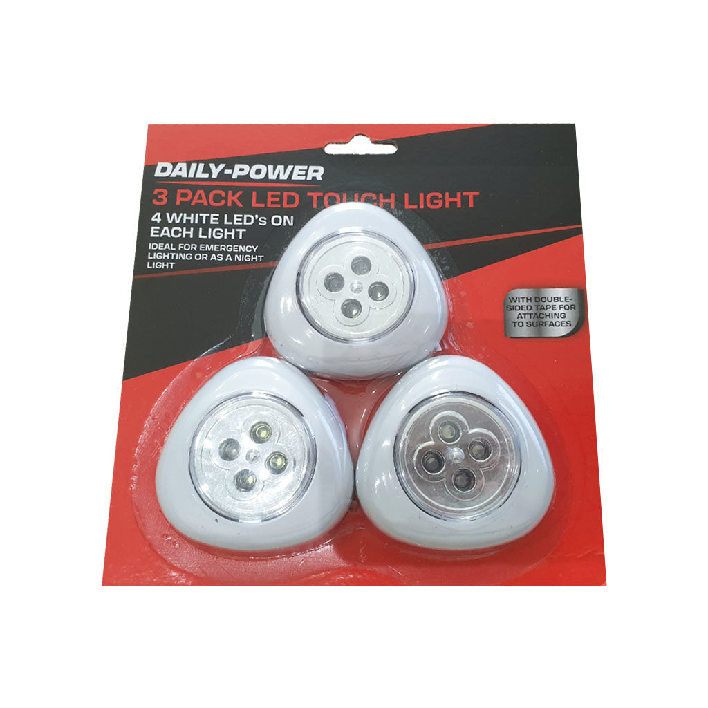 Daily Power 3 Pack LED Touch Light - BuyAbility