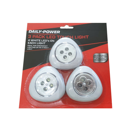 Daily Power 3 Pack LED Touch Light - BuyAbility