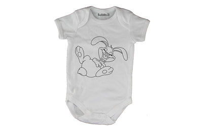 Laughing Easter Bunny - Baby Grow