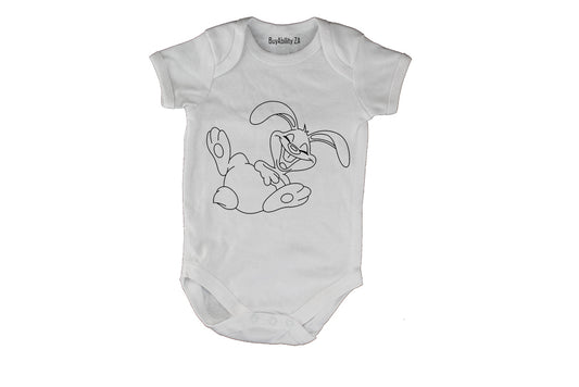 Laughing Easter Bunny - Baby Grow