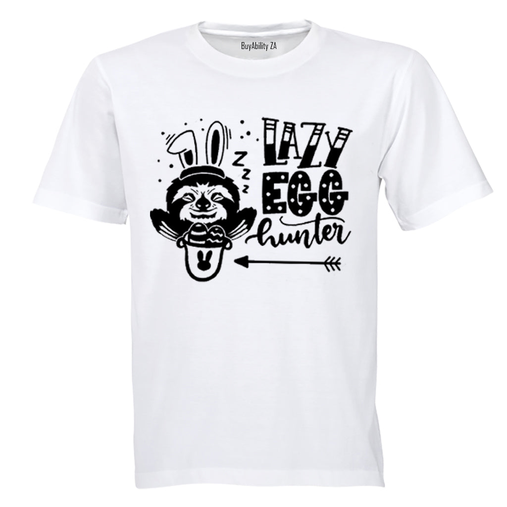 Lazy Egg Hunter - Easter - Kids T-Shirt - BuyAbility