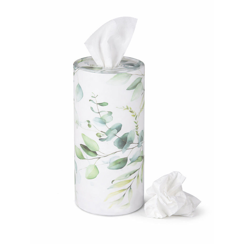 Botanical Design Decorative Cylinder Facial Tissues - BuyAbility