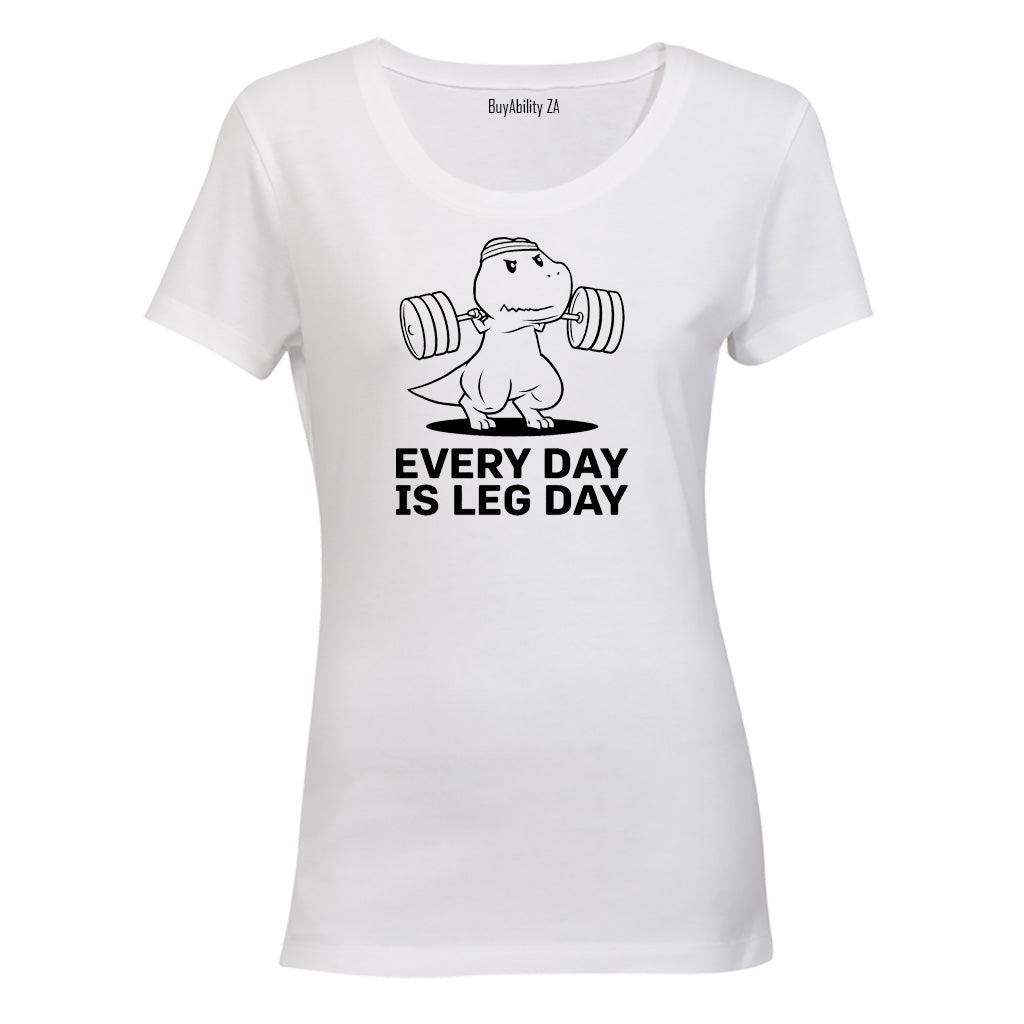 Leg Day Dinosaur - Ladies - T-Shirt - BuyAbility South Africa