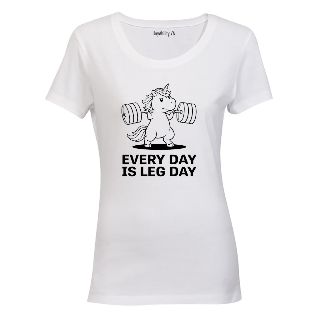 Leg Day Unicorn - Ladies - T-Shirt - BuyAbility South Africa