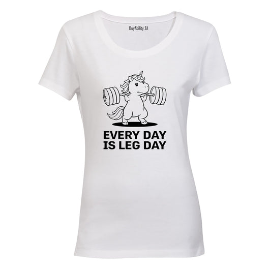 Leg Day Unicorn - Ladies - T-Shirt - BuyAbility South Africa
